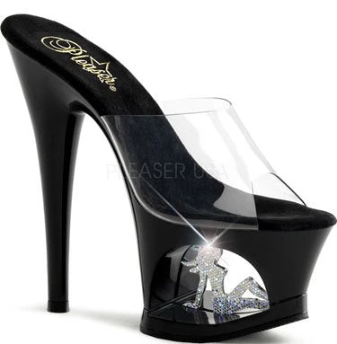 Pleaser Shoes 7 " Rhinestone Platform Sandal (MOON-701TG) 3 Pleaser Shoes 7 " Rhinestone Platform Sandal (MOON-701TG)
