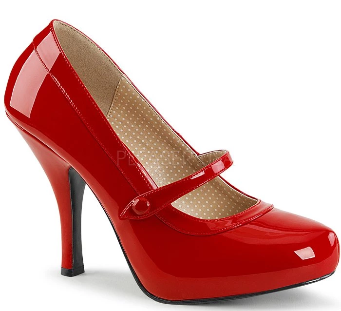 Pink Label By Pleaser 4 1/2" Maryjane Shoes (PINUP-01) 6 Pink Label By Pleaser 4 1/2" Maryjane Shoes (PINUP-01)