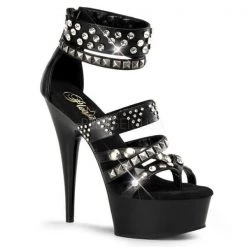 Pleaser Shoes 6" Stiletto Close Back Thong Platform (DELIGHT-680 Final Sale)