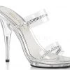 Fabulicious Pleaser Shoes 5" Stiletto Rhinestone Slide (POISE-502R)