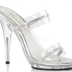 Fabulicious Pleaser Shoes 5" Stiletto Rhinestone Slide (POISE-502R)