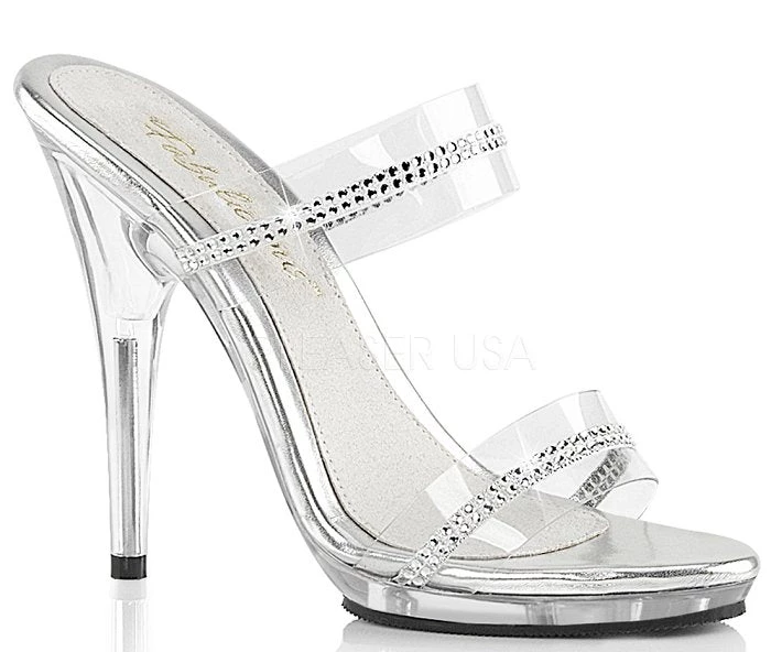 Fabulicious Pleaser Shoes 5" Stiletto Rhinestone Slide (POISE-502R) 3 Fabulicious Pleaser Shoes 5" Stiletto Rhinestone Slide (POISE-502R)