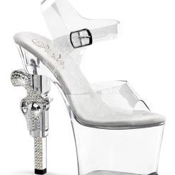 Pleaser Shoes Shop By Style 7" R/S Embellished Gun Heel (REVOLVER-708)