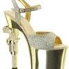 Pleaser Shoes 7" R/S Embellished Gun Heel (REVOLVER-709G)