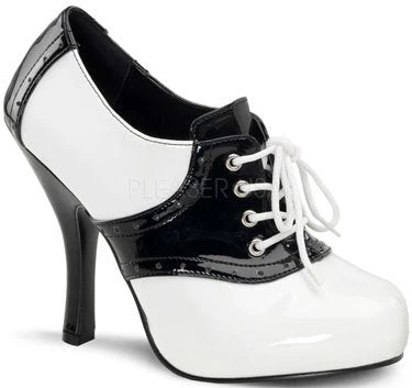 Funtasma Pleaser Shoes 4 1/2" Lace Up Saddle Shoe (SADDLE-48) 3 Funtasma Pleaser Shoes 4 1/2" Lace Up Saddle Shoe (SADDLE-48)