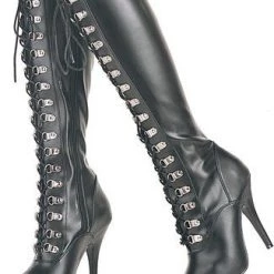 Pleaser Shoes 5" D-Ring Stretch Knee Boot (SEDUCE-2024) Boots