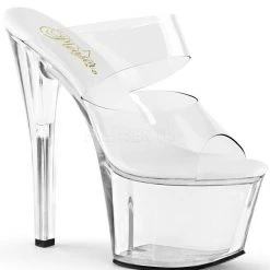 Pleaser Shoes 7" Stiletto Vegan Leather Platform (SKY-302VL)