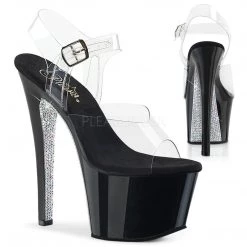 Pleaser Shoes 7" Platform Rhinestone Heel (SKY-308CRS)