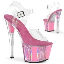 Pleaser Shoes 7" Opal Flake Platform Sandal (SKY-308OF)