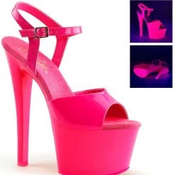 Pleaser Shoes 7" Heel Neon Platform (SKY-309UV) (SKY-309UVLG)