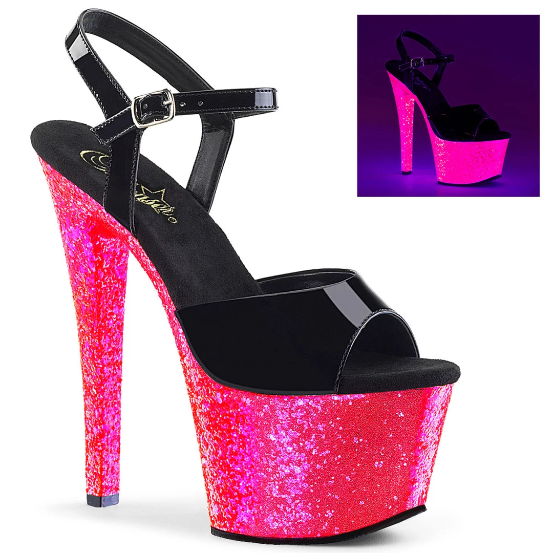 Pleaser Shoes 7" Heel Neon Platform (SKY-309UV) (SKY-309UVLG) 4 Pleaser Shoes 7" Heel Neon Platform (SKY-309UV) (SKY-309UVLG)