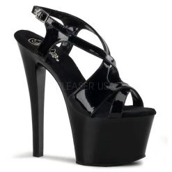 Pleaser Shoes 7" Stiletto Criss-Cross Platform (SKY-330)
