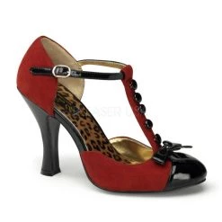 Pin Up Couture 4" T-Strap D'orsay Pump (SMITTEN-10) Pleaser Shoes
