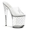 Pleaser Shoes 8" Diamond Platform Mule (STARDUST-801)