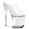 Pleaser Shoes 8" Diamond Platform Mule (STARDUST-802)