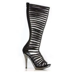 Ellie Shoes Shop By Brand 5" Heel Mid Calf Straps With Rhinestones (ES-M-STELLA)