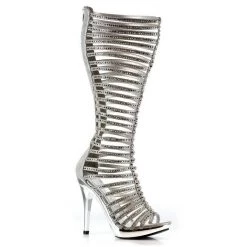 Ellie Shoes Shop By Brand 5" Heel Mid Calf Straps With Rhinestones (ES-M-STELLA) 7 Ellie Shoes Shop By Brand 5