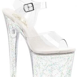 Pleaser Shoes 7 1/2" Stiletto Platform Sandal (TABOO-708MG)