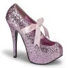Pleaser Shoes Sales 5 3/4" Glitter Concealed Platform (TEEZE-10G Final Sale)