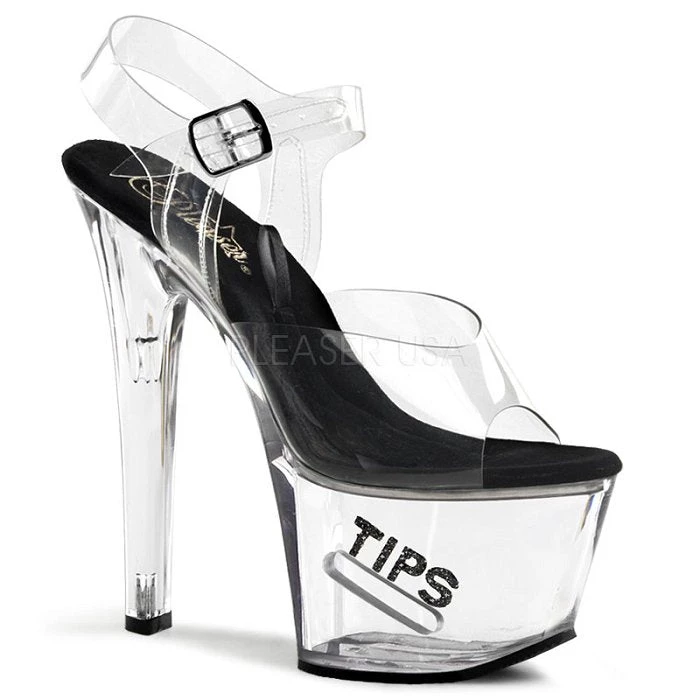 Pleaser Shoes 7" Stripper Tip Jar Sandals (TipJar-708-5) 3 Pleaser Shoes 7" Stripper Tip Jar Sandals (TipJar-708-5)