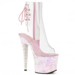 Pleaser Shoes 7" Glitter Unicorn Platform Ankle Boot (UNICORN-1018C)