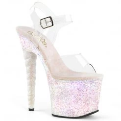 Pleaser Shoes 7" Unicorn Heel With Glitter Platform (UNICORN-708LG)