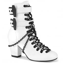 Demonia Pleaser Shoes 3" Double Coffin Buckle Ankle Boot (VIVIKA-128)