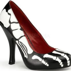 Funtasma 4 1/2" Heel Pump With X-Ray Skeleton Print (X-Ray-12) Pleaser Shoes